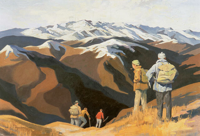 Trampers in Central Otago