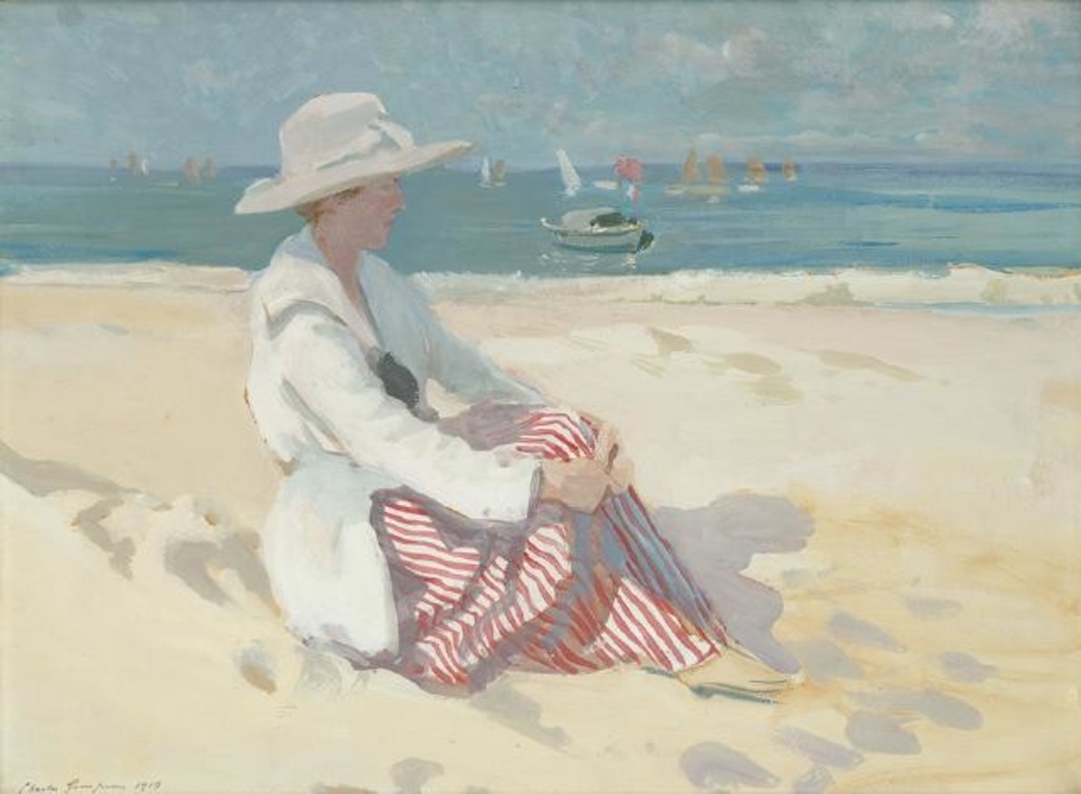 On The Beach by Charles Walter Simpson | Christchurch Art Gallery Te ...