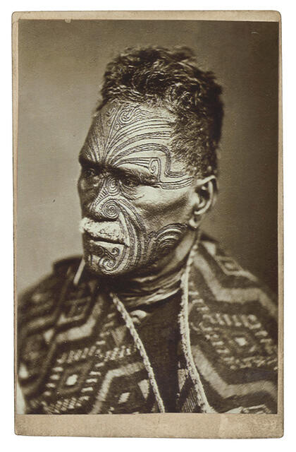 King Tāwhiao Tukaroto Matutaera Pōtatau Te Wherowhero (Ngāti Mahuta, Tainui) by George Steel