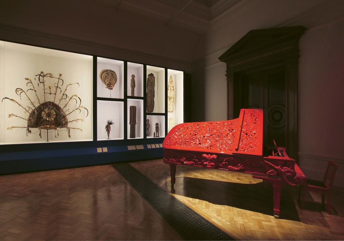 ‘Expanded Horizons’ with Michael Parekowhai’s He Kōrero Pūrākau mo Te Awanui o Te Motu: story of a New Zealand River (2011; Museum of New Zealand Te Papa Tongarewa, purchased 2011 with the assistance of the Friends of Te Papa). Installation view, Oceania, Royal Academy, 2018. Photo: Real Studios