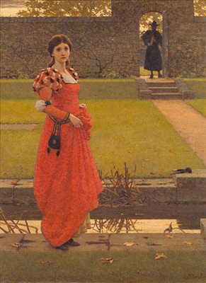 George Dunlop Leslie In the Wizard's Garden Collection Christchurch Art Gallery Te Puna o Waiwhetū; Presented to the Canterbury Society of Arts by W Harris 1907 and gifted to the Gallery in 1932.