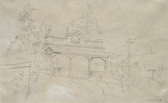 Study for Aurora at Arrowtown