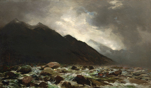 Petrus van der Velden Mount Rolleston and the Otira River 1893. Oil on canvas. Collection of Christchurch Art Gallery Te Puna o Waiwhetū, purchased 1965