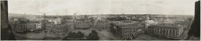 Christchurch NZ 1923. No.1 (View of Christchurch City from the Cathedral Tower)