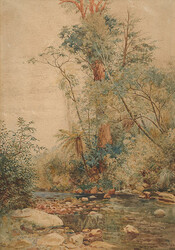 Edge Of The Bush, Pigeon Bay 1886