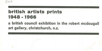 British artists Prints 1948 - 1966
