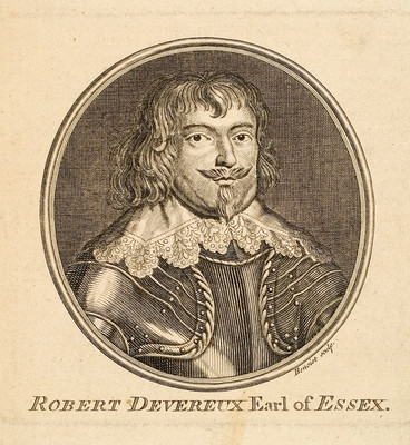 Guillaume Philippe Benoist Robert Devereux Earl of Essex Engraving