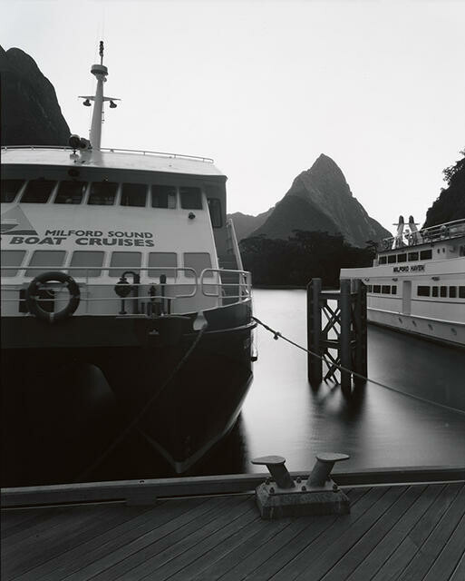 Wharf, Mitre Peak, Milford Sound, Fiordland National Park