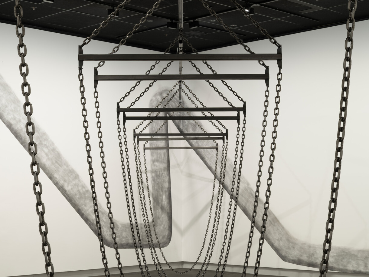 Ngahere Behind a Pile of Metal by Ana Iti