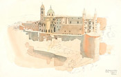 The Cathedral and Palace, Urbino, 4 August 1974