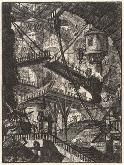 The Drawbridge, Plate VII (second state) from the series Invenzioni Capric di Carceri