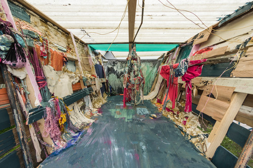 Sian Torrington How you have held things (detail) 2013. Salvaged materials. Photo: John Collie
