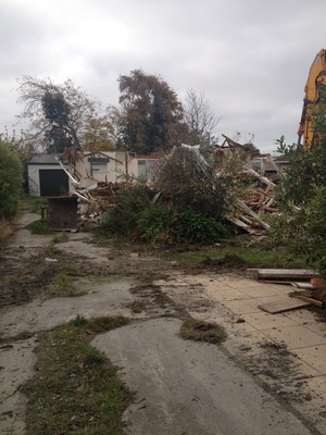 Demolition, Avondale, Christchurch.