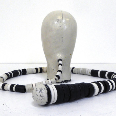 Julia Morison Headcase, 27 2015. Glazed and painted stoneware. Courtesy of the artist and Two Rooms, Auckland
