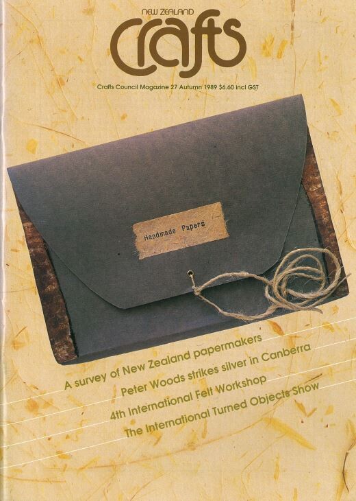 New Zealand Crafts issue 27, Autumn 1989