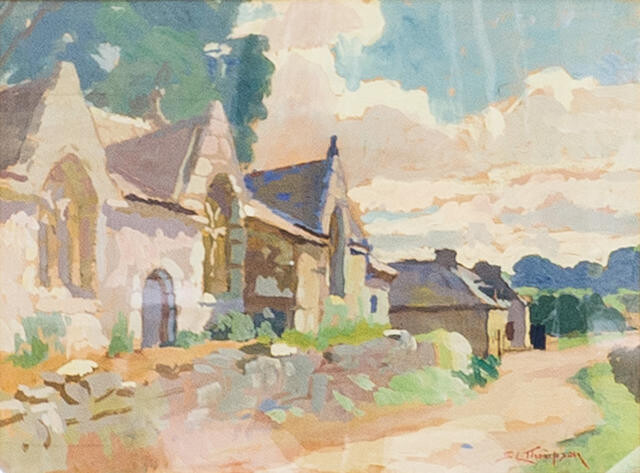 The Road Past The Chapel, Locmaria, Hent, Brittany