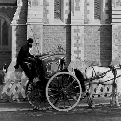 Burton Brothers [Cathedral Square, Christchurch] (detail) c.1886. Photograph from silver gelatin dry plate negative. Museum of New Zealand Te Papa Tongarewa C.011561