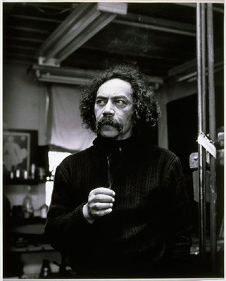 Marti Friedlander, Ralph Hotere - The Artist's Studio, Port Chalmers, 1979