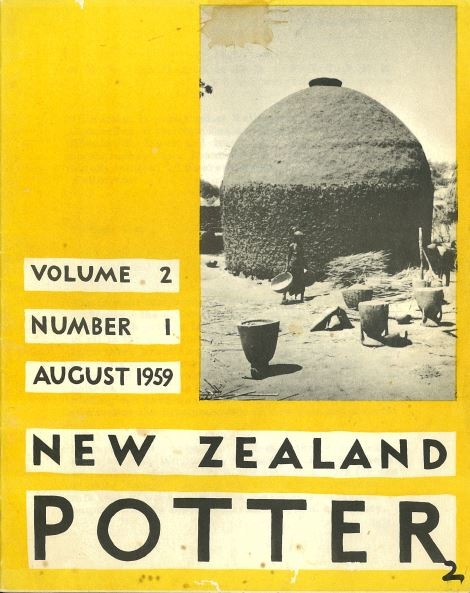 New Zealand Potter volume 2 number 1, August 1959
