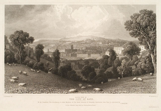 South View Of The City Of Bath