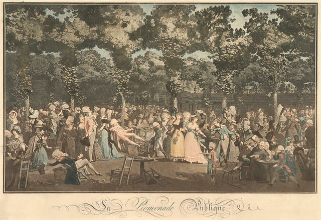 La promenade publique by Philibert-Louis Debucourt