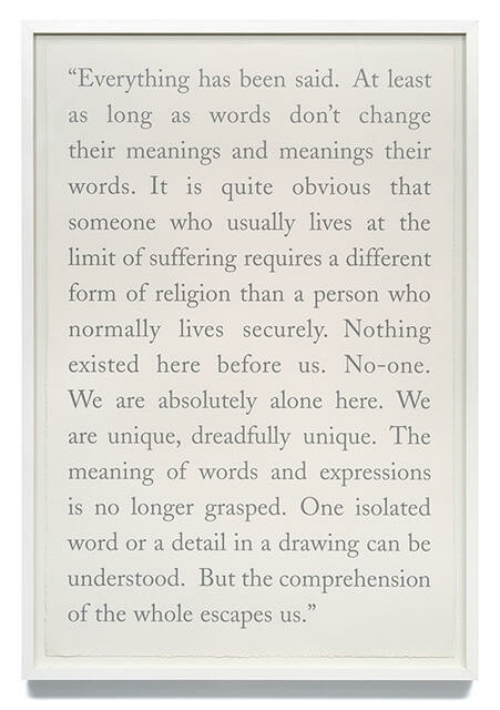 Everything has been said
