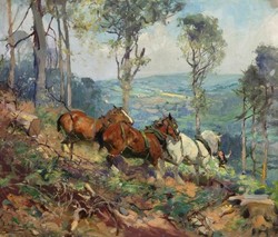 Lucy Kemp-Welch's Timber Coming Down the Mountain