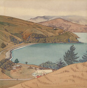 Wainui, Akaroa by Rita Angus