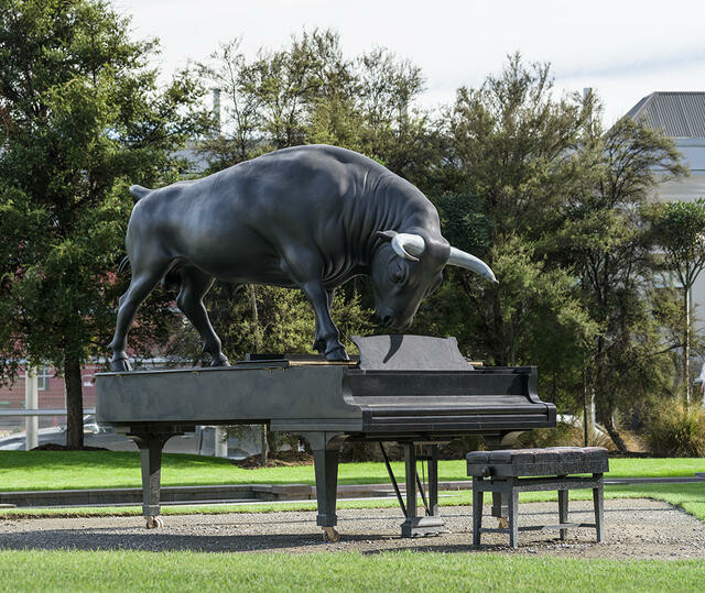 On the Gallery forecourt, October 2016
