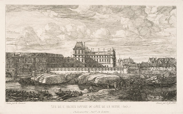 Vue de l'ancien Louvre