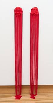 Untitled (Red Masks) by Yuk King Tan