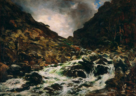 Petrus van der Velden - Mountain Stream, Otira Gorge