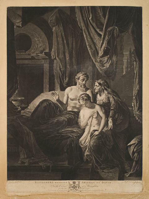 Bathsheba Bringing Abishag to David (In The Cabinet At Houghton)