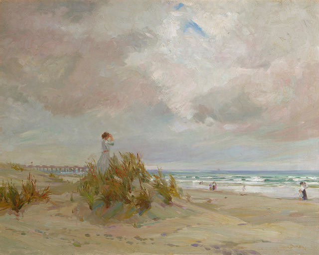 On the beach New Brighton by Grace Butler