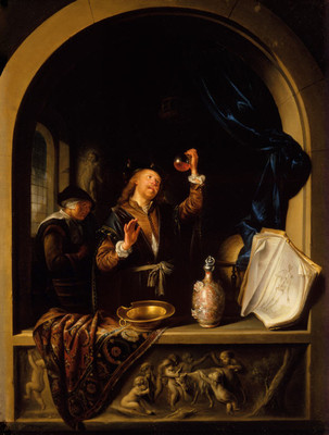 Gerrit Dou The physician. Oil on copper. Collection of Christchurch Art Gallery Te Puna O Waiwhetū, Heathcote Helmore Bequest 1965