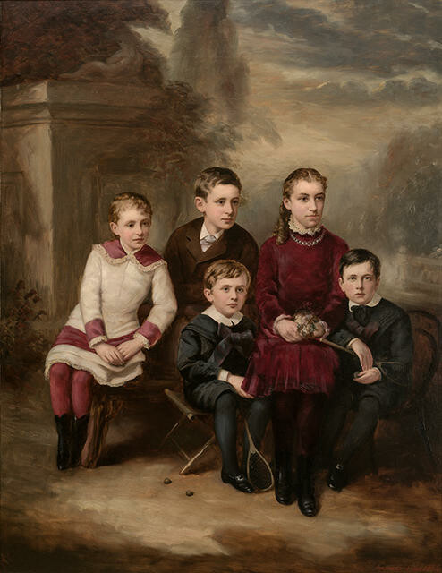 'The Reid Children Aggie, Constance, Stewart, Douglas, Egerton by John Horsburgh