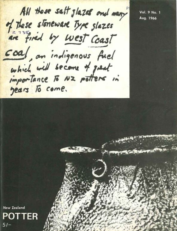 New Zealand Potter volume 9 number 1, August 1966