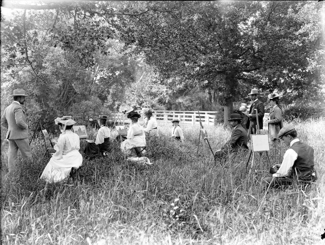Curators Felicity Milburn and Ken Hall
