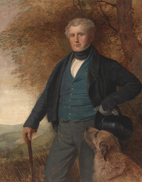 Portrait of John Crossley of Scaitcliffe M.A. Todmorden by Joseph Severn