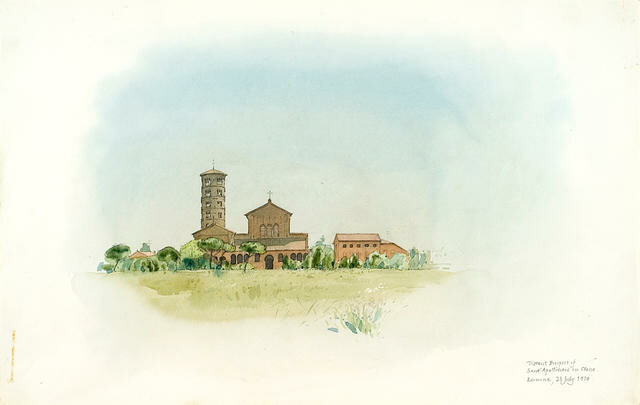 Distant Prospect of Sant’Apollinare in Classe, Ravenna, 23 July 1974