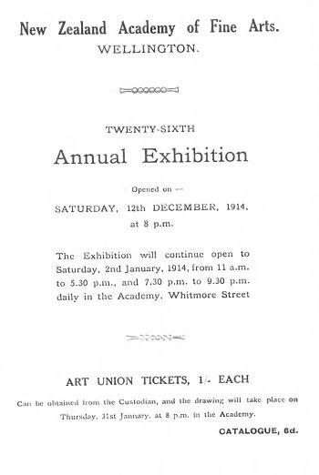 NZAFA 26th exhibition, 1914