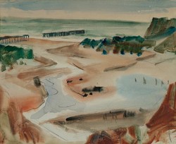 Onekaka Estuary by Doris Lusk