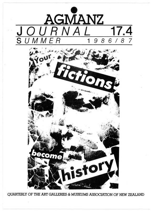 AGMANZ Journal Volume 17 Number 4 Summer 1986/1987