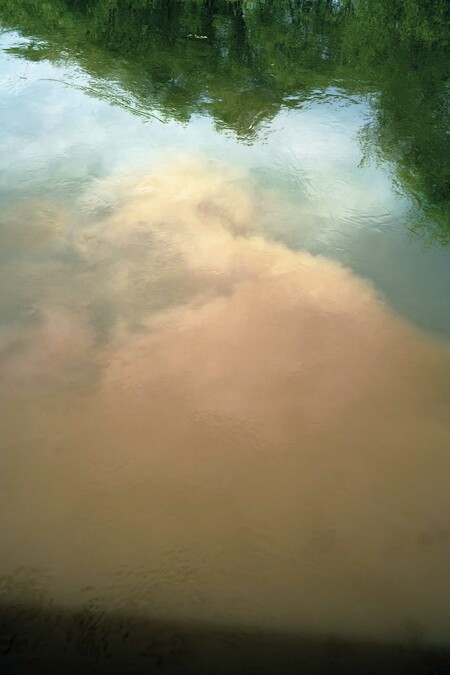 Anne Noble Taranaki Stream, farm runoff 2023. Digital print, pigment on paper. Collection of Te Rūnanga o Ngāi Tahu