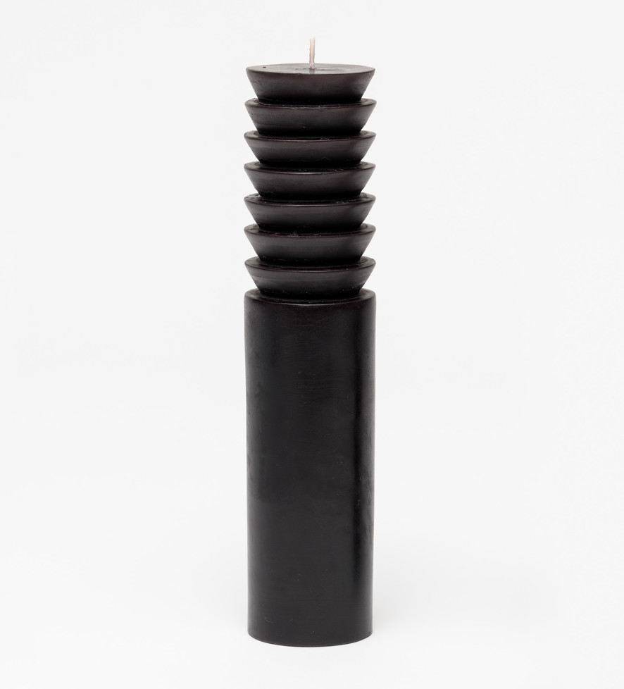 Totem Candle – Unscented, Black (Large)