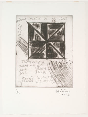 This is a Black Union Jack