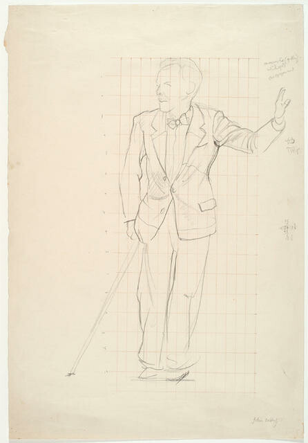 John Oakley study for 'Homage to Frances Hodgkins'