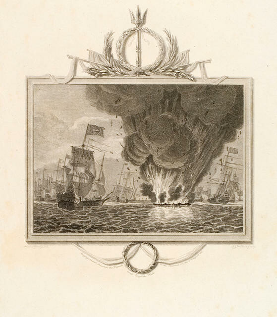 Engagement Between The French And English Fleets In The Channel On The 10th August 1512