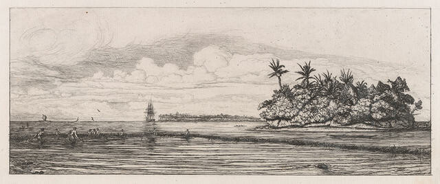Océanie, Îlots a Uvea (Wallis), Pêche aux Palmes, 1845