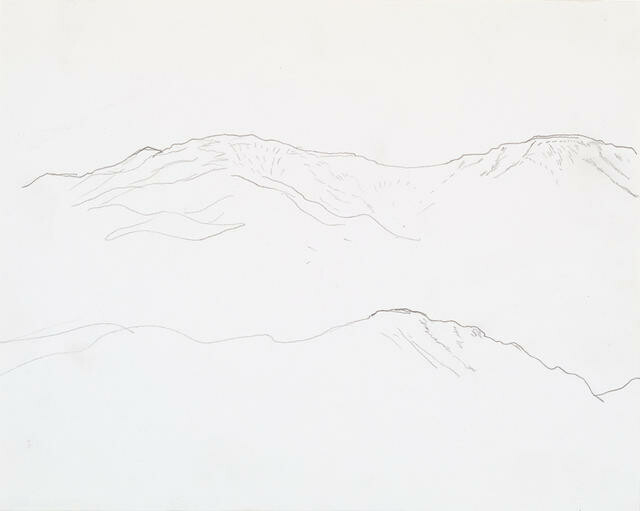 Study For ‘Te Tihi O Kahukura And Sky’ Series